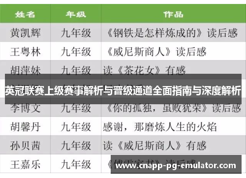 英冠联赛上级赛事解析与晋级通道全面指南与深度解析