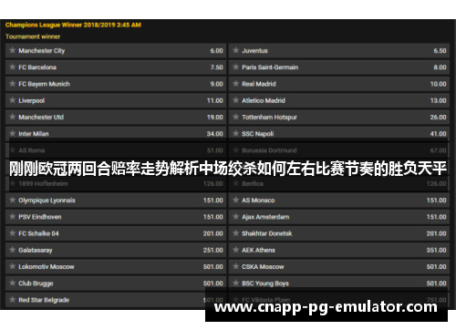 刚刚欧冠两回合赔率走势解析中场绞杀如何左右比赛节奏的胜负天平 刚刚欧冠两回合赔率走势解析中场绞杀如何左右比赛节奏的胜负天平